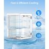 image2025 Upgrade 18L Beverage Refrigerator Wine Cooler 24 Cans Mini Fridge 06CuFt Countertop Drink Cooler Small Fridge with Adjustable Electronic Temperature Control LED Lgiht for Home Dorm Office24 Cans
