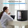 image2025 Upgrade 18L Beverage Refrigerator Wine Cooler 24 Cans Mini Fridge 06CuFt Countertop Drink Cooler Small Fridge with Adjustable Electronic Temperature Control LED Lgiht for Home Dorm Office20 Cans