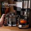 imageKismile 10Cup Digital Drip Coffee Maker with BuiltIn Grinder 12Hour Timer Programmable 15L Water Tank KeepWarm Function Combo Brewer and Grinder for Home ampamp Office Use