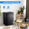 imageKismile 35 Cubic Feet Chest Freezer with 2 Removable Baskets Free Standing Top Open Door Compact Deep Freezer with Adjustable Temperature for HomeKitchenOfficeBar 35 Cubic Feet BlackBlack