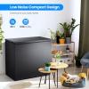 imageKismile 35 Cubic Feet Chest Freezer with 2 Removable Baskets Free Standing Top Open Door Compact Deep Freezer with Adjustable Temperature for HomeKitchenOfficeBar 35 Cubic Feet BlackBlack