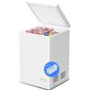 imageKismile 35 Cubic Feet Chest Freezer with 2 Removable Baskets Free Standing Top Open Door Compact Deep Freezer with Adjustable Temperature for HomeKitchenOfficeBar 35 Cubic Feet BlackWhite