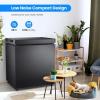 imageKismile 35 Cubic Feet Chest Freezer with 2 Removable Baskets Free Standing Top Open Door Compact Deep Freezer with Adjustable Temperature for HomeKitchenOfficeBar 35 Cubic Feet BlackBlack