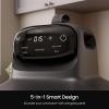 imageKismile 5in1 Portable Glass Air Fryer 26QT ampamp 47QT Dual Glass Containers with Lids 85 Less Oil Compact Smart Air Fryer Oven for Deep Roast Crisp Keep Warm  Freezer ampamp Dishwasher SafeDeep Grey