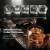 imageKismile Clear Ice Cube Makers3 Cubes in 20 Mins26Lbs24HPortable Ice Makers Countertop with Large Cubic Ice SelfCleaning 24H Timer for Cocktails Whiskey ampamp BourbonBlackBlack