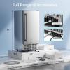imageKismile Commercial Builtin Ice Maker Machine80LbsDayReversible DoorUndercounter Ice Cube Maker with 24H TimerSelfCleaning Function for HomeOfficeBlack80Lbs24H