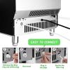 imageKismile Commercial Ice Maker Freestanding Square Ice Cube Maker 265lbs24h 55lbs Storage Bin Full Heavy Duty Stainless Steel Construction Ice Maker Machine for Home Bar Coffee Shop Business