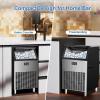 imageKismile Commercial Ice Maker Freestanding Square Ice Cube Maker 265lbs24h 55lbs Storage Bin Full Heavy Duty Stainless Steel Construction Ice Maker Machine for Home Bar Coffee Shop Business