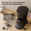 imageKismile Compact Drip Coffee Maker AntiDrip System Timer Removable Funnel ampamp Auto ShutOff AntiDry Protection Perfect Small Coffee Machine for Home ampamp Office BlackBlack Neo