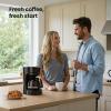imageKismile Compact Drip Coffee Maker AntiDrip System Timer Removable Funnel ampamp Auto ShutOff AntiDry Protection Perfect Small Coffee Machine for Home ampamp Office BlackBlack
