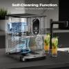 imageKismile Countertop Nugget Ice Maker 20DN 50LBSDay Output SelfCleaning Soft Chewable PebblePellet Ice with OneClick Operation for HomeBlack