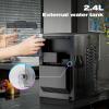 imageKismile Countertop Nugget Ice Maker 20DN 50LBSDay Output SelfCleaning Soft Chewable PebblePellet Ice with OneClick Operation for HomeBlack