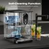 imageKismile Countertop Nugget Ice Maker 20DN 50LBSDay Output SelfCleaning Soft Chewable PebblePellet Ice with OneClick Operation for HomeSilver