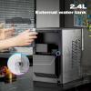 imageKismile Countertop Nugget Ice Maker 20DN 50LBSDay Output SelfCleaning Soft Chewable PebblePellet Ice with OneClick Operation for HomeSilver
