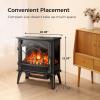 imageKismile Electric Fireplace Stove1500W Infrared Fireplace Heater with 3D Realistic FlameOverheating Protection22inch Portable Freestanding Electric Fireplace for Indoor Use