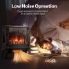 imageKismile Electric Fireplace Stove1500W Infrared Fireplace Heater with 3D Realistic FlameOverheating Protection22inch Portable Freestanding Electric Fireplace for Indoor Use