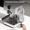 imageKismile Espresso Machine with Cold Brew Professional Espresso Maker with Milk Frother Steam Wand for Latte ampamp Cappuccino Espresso Coffee Machine with LED Display for Home UseStainless Steel