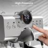 imageKismile Espresso Machine with Cold Brew Professional Espresso Maker with Milk Frother Steam Wand for Latte ampamp Cappuccino Espresso Coffee Machine with LED Display for Home UseStainless Steel