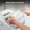 imageKismile Ice Makers Countertop with Carry Handle8 Cubes in 6 Mins26LbsDay2 Size of Bullet IcePortable Ice Maker Machine with SelfCleaning for HomeOfficeBlackWhite