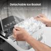imageKismile Ice Makers Countertop with Carry Handle8 Cubes in 6 Mins26LbsDay2 Size of Bullet IcePortable Ice Maker Machine with SelfCleaning for HomeOfficeBlackBlack