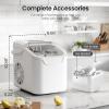 imageKismile Ice Makers Countertop with Carry Handle8 Cubes in 6 Mins26LbsDay2 Size of Bullet IcePortable Ice Maker Machine with SelfCleaning for HomeOfficeBlackWhite