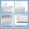 imageKismile Mini Freezer11 Cuft Upright Freezer with Reversible Single DoorRemovable ShelvesSmall Freezer with Adjustable Thermostat for HomeKitchenOffice White