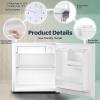 imageKismile Mini Fridge with Freezer 16 Cuft Mini Refrigerators with Removable Shelves Adjustable Thermostat Reversible Single Door Small Refrigerator for BedroomOfficeHome White