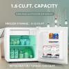 imageKismile Mini Fridge with Freezer 16 Cuft Mini Refrigerators with Removable Shelves Adjustable Thermostat Reversible Single Door Small Refrigerator for BedroomOfficeHome White