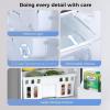 imageKismile Mini Fridge with Freezer32 CuFt Compact Mini Refrigerator with Double 2 DoorAdjustable TemperatureFull Size for HomeKitchenDormApartmentRetro GreyGrey