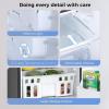 imageKismile Mini Fridge with Freezer32 CuFt Compact Mini Refrigerator with Double 2 DoorAdjustable TemperatureFull Size for HomeKitchenDormApartmentRetro GreyBlack