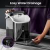 imageKismile Nugget Ice Makers Countertop Portable Sonic Ice Machine with SelfCleaningOneClick Operation for HomeOfficeSilverBlack