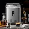 imageKismile Nugget Ice Makers Countertop Portable Sonic Ice Machine with SelfCleaningOneClick Operation for HomeOfficeSilverGrey