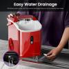 imageKismile Nugget Ice Makers Countertop Portable Sonic Ice Machine with SelfCleaningOneClick Operation for HomeOfficeSilverRed