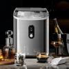 imageKismile Nugget Ice Makers Countertop Portable Sonic Ice Machine with SelfCleaningOneClick Operation for HomeOfficeSilverSilver