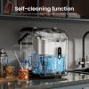imageKismile Nugget Ice Makers Countertop Portable Sonic Ice Machine with SelfCleaningOneClick Operation for HomeOfficeSilverSilver
