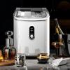 imageKismile Nugget Ice Makers Countertop Portable Sonic Ice Machine with SelfCleaningOneClick Operation for HomeOfficeSilverWhite