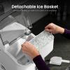 imageKismile Nugget Ice Makers Countertop Portable Sonic Ice Machine with SelfCleaningOneClick Operation for HomeOfficeSilverWhite