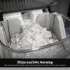 imageKismile Nugget Ice Makers CountertopPortable Ice Machine with Crushed Ice 35lbsDaySelfCleaningOneClick Operation for Home UseSilverSilver