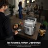 imageKismile Nugget Ice Makers CountertopPortable Ice Machine with Crushed Ice 35lbsDaySelfCleaningOneClick Operation for Home UseSilverSilver