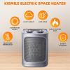 imageKismile Portable Electric Space Heater Small Ceramic Heater Fan with Thermostat TipOver and Overheat ProtectionFast Heating for HomeOffice1500W