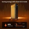 imageKismile Radiator Heater1500W Electric Portable Space Oil Filled Heater with LCD Display4 ModesRemote ControlOverheat ampamp TipOver ProtectionDigital Thermostat24H Timer for Indoor Use Black