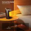 imageKismile Small Electric Space Heater Ceramic Space HeaterPortable Heater Fan for Office with Adjustable Thermostat and Overheat Protection ETL Listed for Kitchen 750W1500WBlackLuxury BlackBuiltin Handle