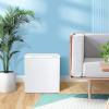 imageKismile Small Freezer Upright 30 Cuft Mini Freezer with Adjustable Thermostat Removable Shelves Reversible Single Door Stand Up Freezer for BedroomHomeDormsApartment Stainless SteelWhite