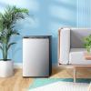 imageKismile Small Freezer Upright 30 Cuft Mini Freezer with Adjustable Thermostat Removable Shelves Reversible Single Door Stand Up Freezer for BedroomHomeDormsApartment Stainless SteelStainless Steel