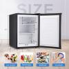 imageKismile Small Freezer Upright 30 Cuft Mini Freezer with Adjustable Thermostat Removable Shelves Reversible Single Door Stand Up Freezer for BedroomHomeDormsApartment Stainless SteelStainless Steel