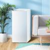 imageKismile Small Freezer Upright 30 Cuft Mini Freezer with Adjustable Thermostat Removable Shelves Reversible Single Door Stand Up Freezer for BedroomHomeDormsApartment Stainless SteelWhite