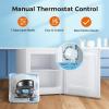 imageKismile Small Freezer Upright 30 Cuft Mini Freezer with Adjustable Thermostat Removable Shelves Reversible Single Door Stand Up Freezer for BedroomHomeDormsApartment Stainless SteelWhite
