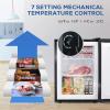 imageKismile Small Freezer Upright 30 Cuft Mini Freezer with Adjustable Thermostat Removable Shelves Reversible Single Door Stand Up Freezer for BedroomHomeDormsApartment Stainless SteelBlack