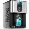 imageKismile Countertop Nugget Ice Maker 20DN 50LBSDay Output SelfCleaning Soft Chewable PebblePellet Ice with OneClick Operation for HomeSilver