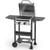 image2 Burner BBQ Propane Gas Grill 16000 BTU Stainless Steel Compact Gas Barbecue Grill with Foldable Shelves Small Propane Grills Outdoor Cooking for Patios Backyard Camping 255 SQIN Cook Area2 Burner